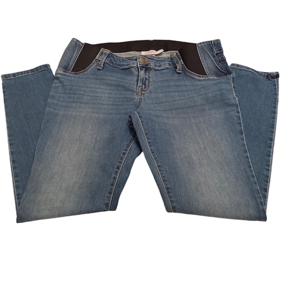 Maternity Jeans Jeggings Distress Wash Size 8 29R - Picture 8 of 16